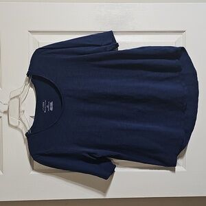 Chicos Ultimate Tee Blue 3/4 Sleeve Stretch Everyday T-Shirt Size 2 US Size L